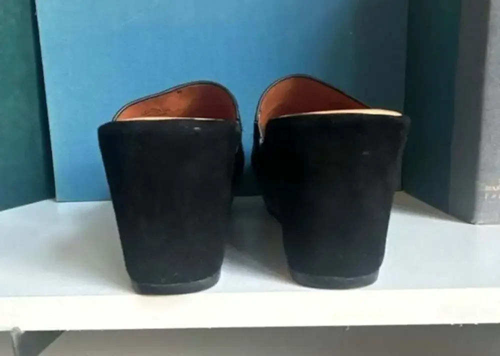 Gentle Souls Forella Leather Platform Slide Wedge Sandals
